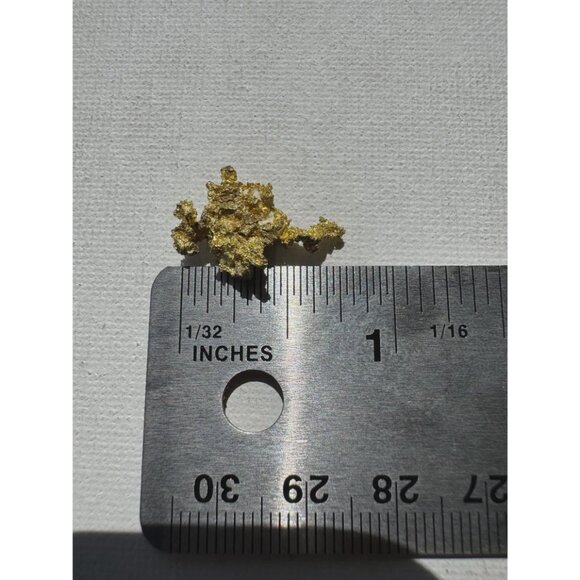 Gold Quartz Crystal Nugget Specimen - Grass Valley, California - 2.9 grams - Picture 7 of 7